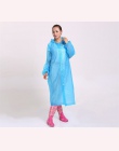 Moda kobiety mężczyźni EVA przeźroczysty płaszcz przeciwdeszczowy przenośna torba podróżna na zewnątrz odzież przeciwdeszczowa w