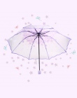 Kreatywny Apollo Cherry parasole kwiat przezroczyste Tri składane parasol składany pani Sakura parasole słoneczne na sprzedaż