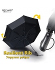 Srong wiatroszczelny automatyczny 3 składane parasol deszcz kobiety 8 żeber ze stopu aluminium ze stopu aluminium parasole dla m
