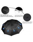Podwójne Golf parasol deszcz kobiety wiatroszczelna 3 składany duży mężczyzna kobiet parasol nie-automatyczny biznes parasol dla