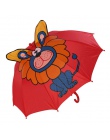 3D ucha parasolka dziecięca dla dziewcząt chłopców Cute Cartoon parasol dla dzieci kreatywny długi uchwyt zwierząt parasol szkoł