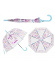 Parasolka dziecięca jednorożec przezroczysty parasole dzieci laserowe parasol Cute Cartoon alpaki dziewczyna parasole Sakura Dro
