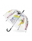Parasolka dziecięca jednorożec przezroczysty parasole dzieci laserowe parasol Cute Cartoon alpaki dziewczyna parasole Sakura Dro
