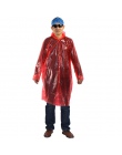 Plastikowa osłona przeciwdeszczowa przenośny odzież przeciwdeszczowa jednorazowe na świeżym powietrzu przeźroczysty płaszcz prze
