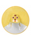 UFO płaszcz przeciwdeszczowy dla dzieci śliczne żółty kaczka pokrowiec przeciwdeszczowy wodoodporna dla parasolka dziecięca pokr