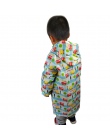 Keconutbear 4-9 lat dzieci deszcz płaszcz płaszcz przeciwdeszczowy dla dzieci odzież przeciwdeszczowa uczeń wodoodporny śliczny 
