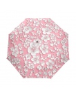 W pełni automatyczny 3D kwiatowy Guarda Chuva biały chiński parasol słoneczny 3 składane parasol deszcz kobiety anty UV na zewną