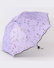 Elegancki kwiatowy anty-uv składane parasole słońce kompaktowy kobiety kobiece panie pani wiatroszczelna deszcz piękny kwiat cuk
