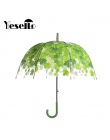Yesello przezroczyste zagęścić pcv grzyb zielone liście deszcz jasne liść Bubble parasol