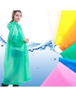 Kobiety płaszcz przeciwdeszczowy pokrywa wodoodporna przezroczyste płaszcze przeciwdeszczowe płaszcz ponczo nieprzepuszczalne ko