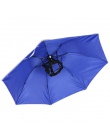 95 CM duża głowa parasol anty-uv przeciwdeszczowy zewnątrz podróży wędkowanie czapka parasolka przenośne trzy składany parasol m