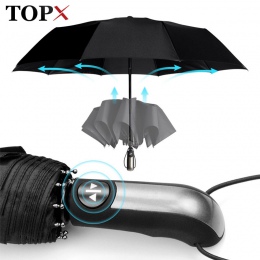 Odporny na wiatr, odporny na w pełni Parasol automatyczny deszcz kobiety dla mężczyzn 3 składany prezent Parasol, kompaktowa, du