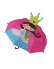 Długi uchwyt parasol deszcz dla dzieci 3D zwierząt drukuj śliczne parasol dla dzieci dla chłopca dziewczyna ochrona przed słońce