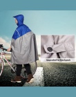 QIAN nieprzepuszczalna płaszcz kobiety/mężczyźni na zewnątrz poncho przeciwdeszczowe plecak odblaskowe projekt jazda na rowerze 