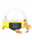 Mini inkubator do jaj 7 jaj pojemność inkubatora wylęgu maszyny kaczki kurczaka jaj Hatcher elektronicznych inkubator automatycz