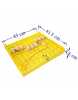 63 jaja inkubator automatyczny pojemnik na jajka jajko inkubator 110 v/220 v silniki nowy sprzęt inkubacji kurczaka wyposażenie 