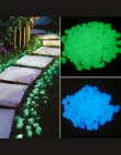 50 sztuk Glow in the Dark otoczaki do ogrodu blask kamienie skały na chodniki ścieżki ogrodowe/taras trawnik ogród Yard Decor Lu