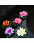 1 sztuk sztuczne lotosu lilia wodna pływający kwiat staw zbiornik roślin Ornament 10 cm do domu ogród staw/oczko wodne dekoracji