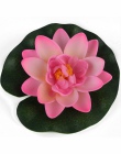 1 sztuk sztuczne lotosu lilia wodna pływający kwiat staw zbiornik roślin Ornament 10 cm do domu ogród staw/oczko wodne dekoracji