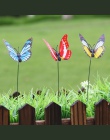20 sztuk/partia sztuczny motyl dekoracje ogrodowe symulacji Butterfly Stakes podwórku roślin trawnik Decor fałszywy Butterefly l