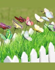 20 sztuk/partia sztuczny motyl dekoracje ogrodowe symulacji Butterfly Stakes podwórku roślin trawnik Decor fałszywy Butterefly l