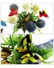 10 sztuk/partia sztuczny motyl dekoracje ogrodowe symulacji Butterfly Stakes podwórku roślin trawnik Decor fałszywy Butterefly l