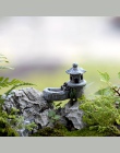 Minibasen wieża miniaturowy krajobraz DIY Ornament ogród dekoracja żywica