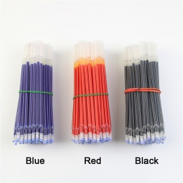 20 sztuk/partia długopis żelowy ścieralny do napełniania pióro neutralne dobrej jakości wkład czarny niebieski czerwony 0.5mm 0.