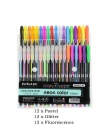 48 kolorów długopisy żelowe zestaw, brokat długopis żelowy do kolorowanki dla dorosłych czasopism rysunek modelowanie Art marker