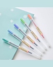 12 sztuk/partia kreatywny 12 długopisy żelowe w różnych kolorach 0.5mm kolor atramentu długopisy Marker pisanie piśmienne w styl