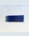 Magiczne zmazywalne pióro napełniania 0.7mm niebieski atrament długopis żelowy napełniania do pisania 6 sztuk pióro piśmiennicze