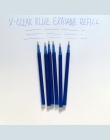 Magiczne zmazywalne pióro napełniania 0.7mm niebieski atrament długopis żelowy napełniania do pisania 6 sztuk pióro piśmiennicze
