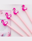 1 sztuk Kawaii Cartoon 0.38mm pisanie szczęście różowy Flamingo długopis żelowy długopis signature Escolar Papelaria szkolne mat