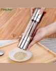 Finether młynek do pieprzu 2 w 1 ze stali nierdzewnej instrukcja sól i pieprz młynek przypraw narzędzia kuchenne akcesoria do go