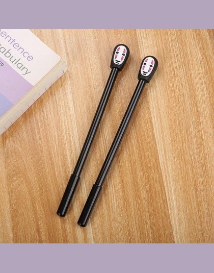 Japonia Spirited Away bez twarzy człowiek długopis żelowy śliczne 0.38mm czarny atrament neutralny długopisy promocyjne biurowe 