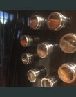 LMETJMA magnetyczny zestaw pojemników na przyprawy z naklejki ze stali nierdzewnej przyprawy puszki przyprawy pojemnik do przech