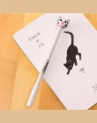 1 sztuka biurowe Cartoon śliczne kot długopis żelowy kreatywny Bent szkoła dostaw biuro prezent na Boże Narodzenie uchwyty Kawai