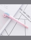 Kolorowe jednorożec długopis żelowy śliczne 0.38mm czarny atrament pióro neutralne dla dzieci prezent papiernicze artykuły szkoł