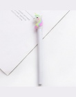 1 sztuk kreatywny uroczy bajka jednorożec długopis żelowy nowość LED światła długopis uczeń pisanie podpisanie długopis na preze