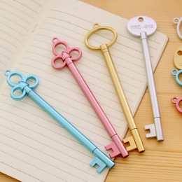 4 sztuk/zestaw długopis żelowy zestaw klucz Kawaii szkolne materiały biurowe stacjonarne Kawaii długopisy szkolne papiernicze