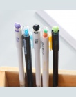 4 sztuk/partia śliczne królik marchew czarny długopis żelowy długopis szczęście kot Kawaii biurowe zakka materiał escolar szkoln