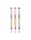 3 sztuk/partia japoński długopis żelowy 0.35mm czarny niebieski czerwony pióro atramentowe prosty styl długopis szkolne materiał