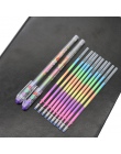 10 wkłady + 2 zestaw długopisów 6 kolorów tęczy długopis żelowy szkolne materiały biurowe Graffiti Mark papeteria dzieci uczące 
