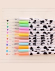 12 sztuk/partia mleczny długopis żelowy Kawaii krowa długopisy Canetas Escolar japoński biurowe Zakka Papelaria materiały biurow