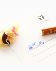 1 sztuk Kawaii czekolada Donut łuk wymazywalnej długopis żelowy 0.5mm porada niebieski wkład magiczne długopisy szkolne materiał