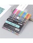 12/24/36/48 długopisy żelowe w różnych kolorach zestaw biurowy rysunek kolor długopisy szkolne biurowe metalowe pastelowe Neon b