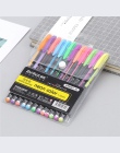 12/24/36/48 długopisy żelowe w różnych kolorach zestaw biurowy rysunek kolor długopisy szkolne biurowe metalowe pastelowe Neon b