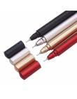 4 sztuk mieszane długopis żelowy imitacja metalu tekstury czuć ołówek kreatywny długopis uczeń czarny długopis signature koreańs