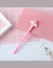 1 sztuk piękny skrzydło żel długopisy dziewczyna Kawaii różowe serce 0.5mm czarne pióro wieczne szkolne materiały biurowe piśmie