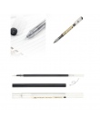 6 sztuk/partia MUJI w stylu 0.35mm długopis żelowy ciemnoniebieski tusz pisak długopis szkolne materiały biurowe student egzamin